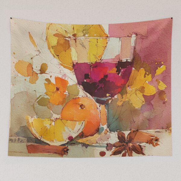 Item preview, Mulled Wine with Oranges and Star Anise designed and sold by solynneart.