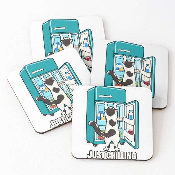 Item preview, Just Chilling Funny Fridge Cat designed and sold by NatureStyle555.