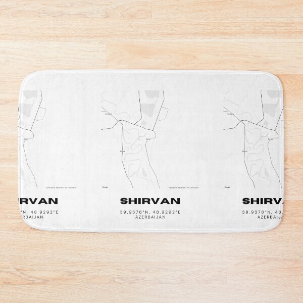 Item preview, Shirvan Azerbaijan Map Coordinates Minimalist Location Design designed and sold by RM-Journey.