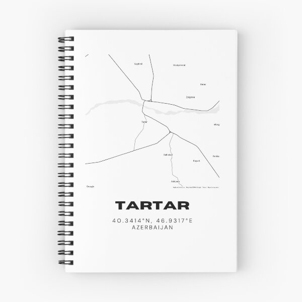 Item preview, Tartar Azerbaijan Map Coordinates Minimalist Location Design designed and sold by RM-Journey.