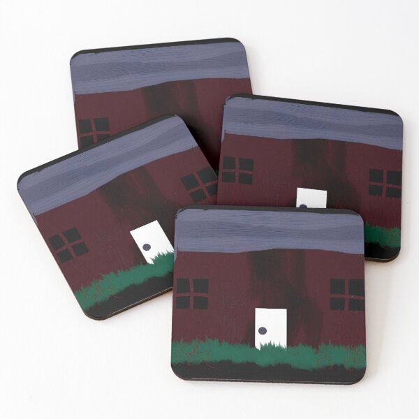 Item preview, Dark Haunted House Illustration with Overgrown Grass designed and sold by fibiiistd.
