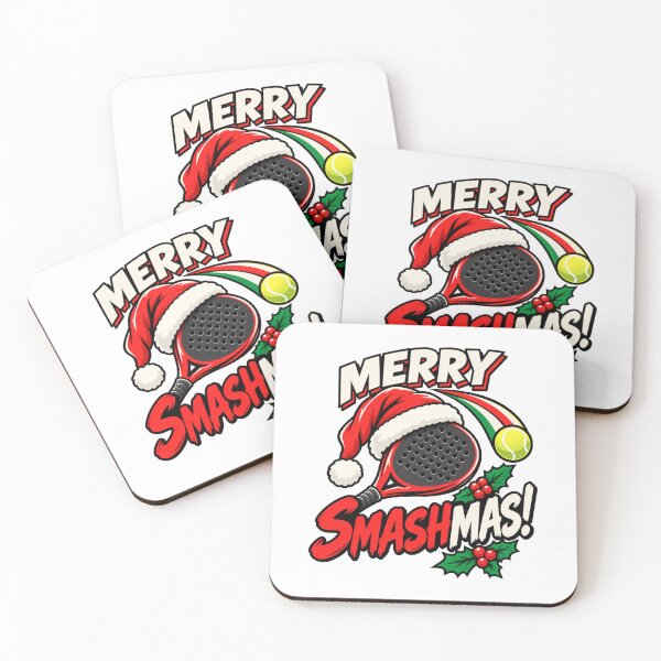 Item preview, Merry Smashmas - Funny Padel Christmas Player Quote designed and sold by WeirdlyMild.