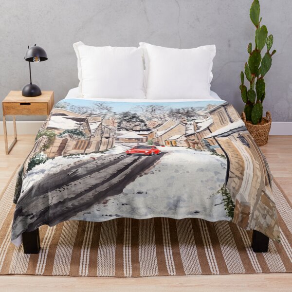 Item preview, Cotswolds UK Winter Cottage – English Countryside Wall Art designed and sold by POSTERIOCREW.
