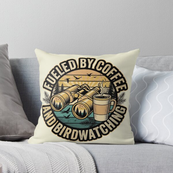 Item preview, Vintage Birdwatching Binoculars Morning Coffee Nature Graphic designed and sold by MarCinu Art.