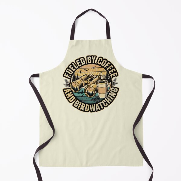 Item preview, Vintage Birdwatching Binoculars Morning Coffee Nature Graphic designed and sold by MarCinu Art.