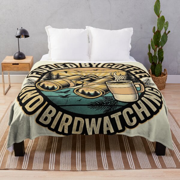 Item preview, Vintage Birdwatching Binoculars Morning Coffee Nature Graphic designed and sold by MarCinu Art.