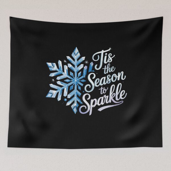 Item preview, Tis The Season To Sparkle Snowflake Christmas Holiday Winter Party Aesthetic designed and sold by yoddel.