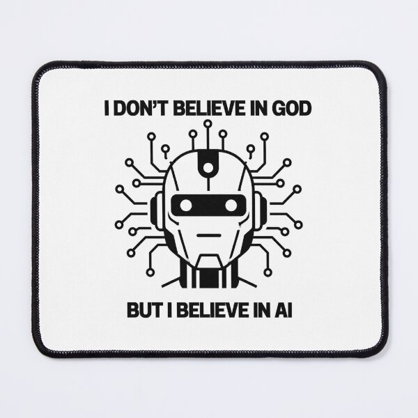 Item preview, I Don't Believe in God But I Believe in AI – Futuristic Tech Design designed and sold by I Don't Believe in God, but I Believe In AI.