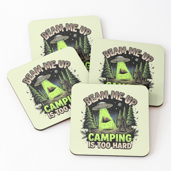 Item preview, Alien Abduction Tent Bigfoot Funny Camping Graphic designed and sold by MarCinu Art.