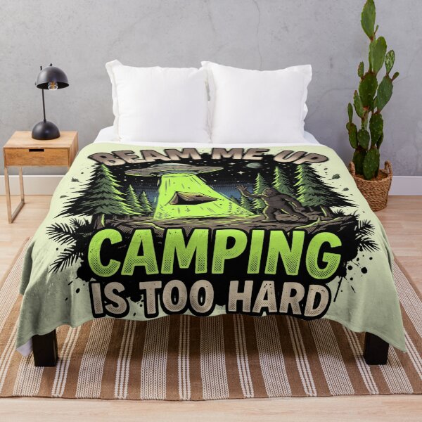 Item preview, Alien Abduction Tent Bigfoot Funny Camping Graphic designed and sold by MarCinu Art.