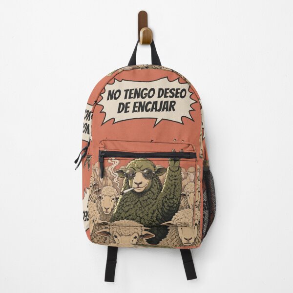 Item preview, "I Have No Desire to Fit In" T-shirt and Poster – Retro Comic Book Style Illustration of a Rebel Sheep designed and sold by La Loca.