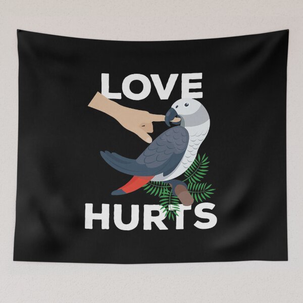 Item preview, African Grey Parrot Psittacus Bird (2) designed and sold by LevernePrickles.