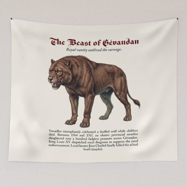 Item preview, The Beast of Gévaudan: Royal Taxidermy Farce designed and sold by FreiherrPK.