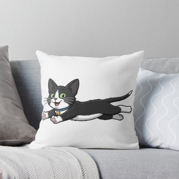Item preview, The Long Boy — Baby Tuxedo Cat Stretched Out Full Length Funny Cat Shirt designed and sold by Topher and Tux.