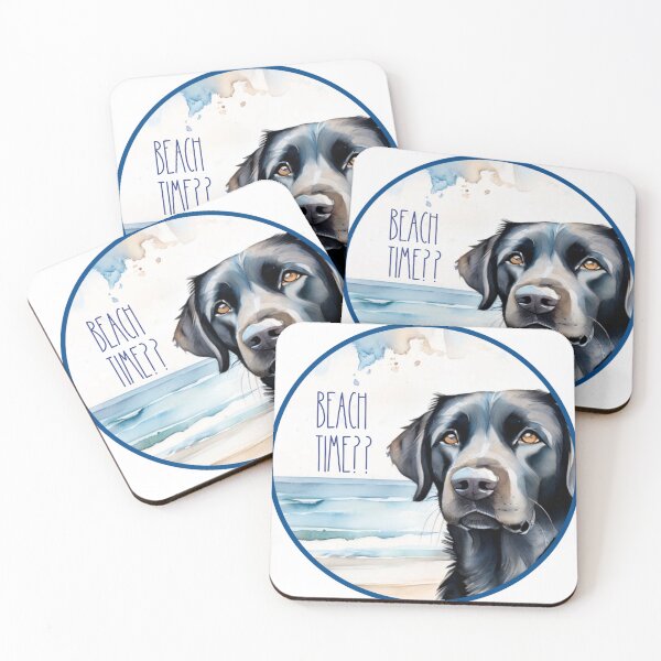 Item preview, Black Lab Dreaming of the Beach designed and sold by Pascarell Studio.