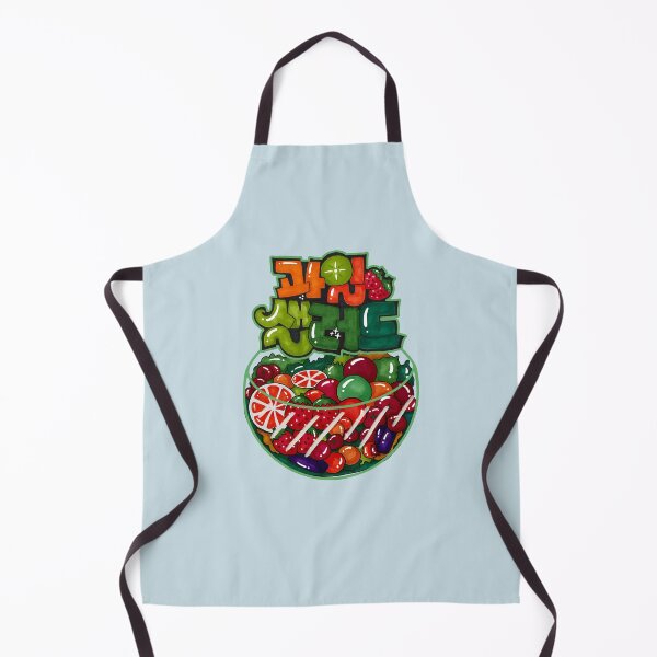 Item preview, Hand-Drawn Fruit Salad with Retro Korean Lettering designed and sold by lazypencil.art.