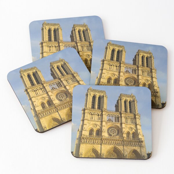 Item preview, Notre Dame Cathedral Facade in Golden Sunset Light, Paris designed and sold by ernestynart.