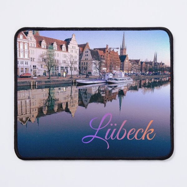 Item preview, Lübeck Old Town & Trave Reflection – Northern Germany Panorama designed and sold by Tammigrafie.