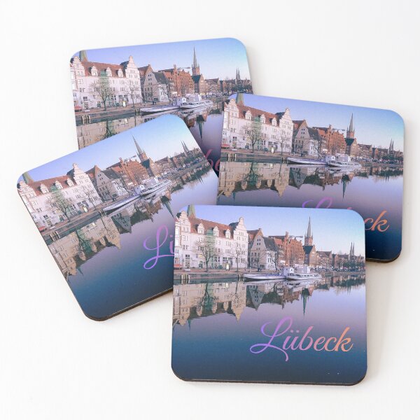 Item preview, Lübeck Old Town & Trave Reflection – Northern Germany Panorama designed and sold by Tammigrafie.