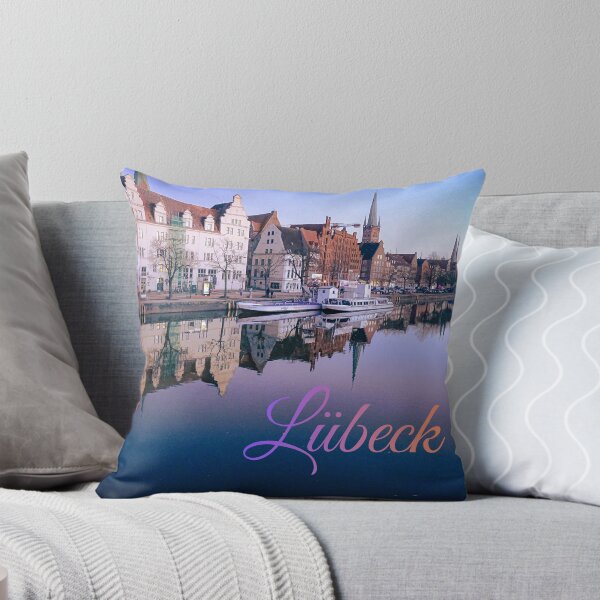 Item preview, Lübeck Old Town & Trave Reflection – Northern Germany Panorama designed and sold by Tammigrafie.