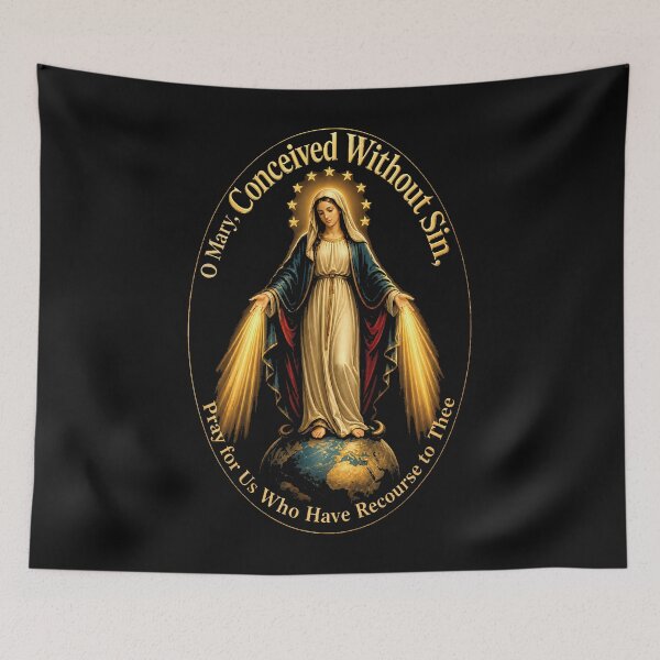 Item preview, Miraculous Medal Blessed Mother Mary designed and sold by Chromatic-Cubes.