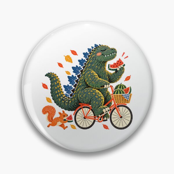 Item preview, Funny Green Monster Riding Bicycle Retro Cartoon designed and sold by NatureStyle555.