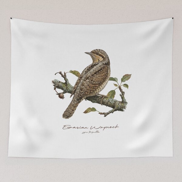 Item preview, Eurasian Wryneck on Rustic Branch Bird Illustration designed and sold by Takeda-art.