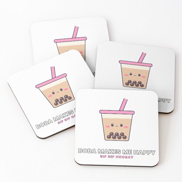 Item preview, Kawaii Boba Tea Cute Bubble Tea Face designed and sold by RedStarlo.
