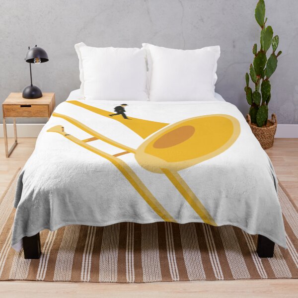 Item preview, Minimalist Trombone Journey Art | Mid-Century Modern Jazz Print | Bauhaus Music Print | Abstract Brass Instrument Decor designed and sold by Studio pod Burom.