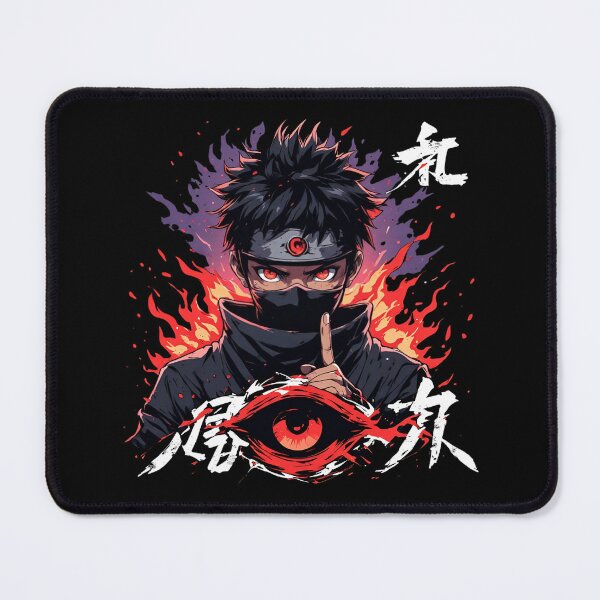 Item preview, Dark Anime Art with Red Eyes & Fire designed and sold by Radhestore.