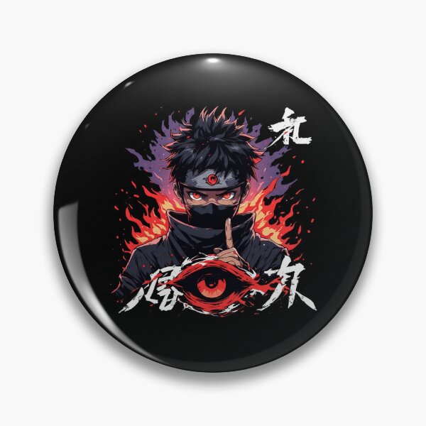 Item preview, Dark Anime Art with Red Eyes & Fire designed and sold by Radhestore.