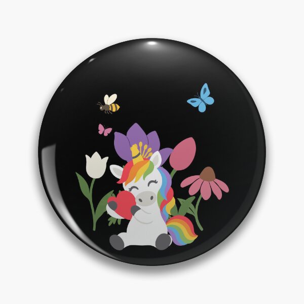 Artikelvorschau, Einhorn Blumen Kinder fantasievoll Herz entworfen und verkauft von Sir-Freaky.