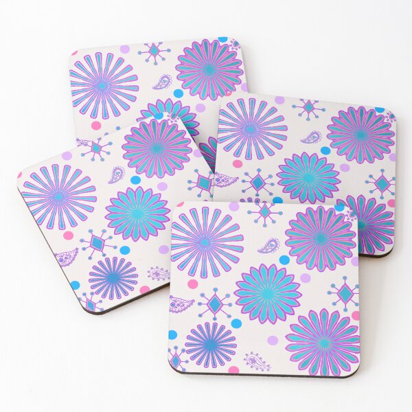 Item preview, Blue Pink and Purple Floral Pattern  designed and sold by JaygiesDesign.