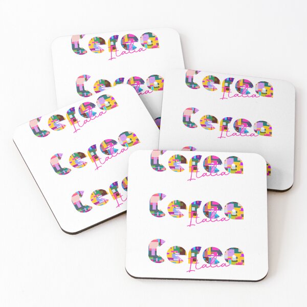 Item preview, Cerea, Verona, Italy, Italia, colorful typography design for travellers designed and sold by Wanderful-roads.