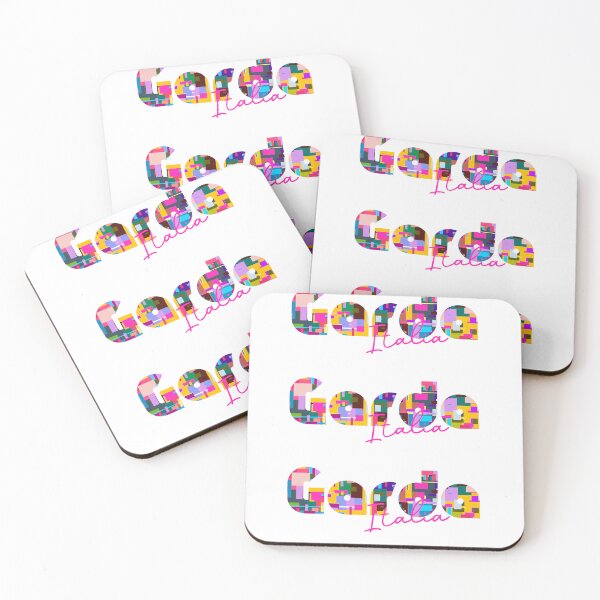 Item preview, Garda, Verona, Italy, Italia, colorful typography design for travellers designed and sold by Wanderful-roads.
