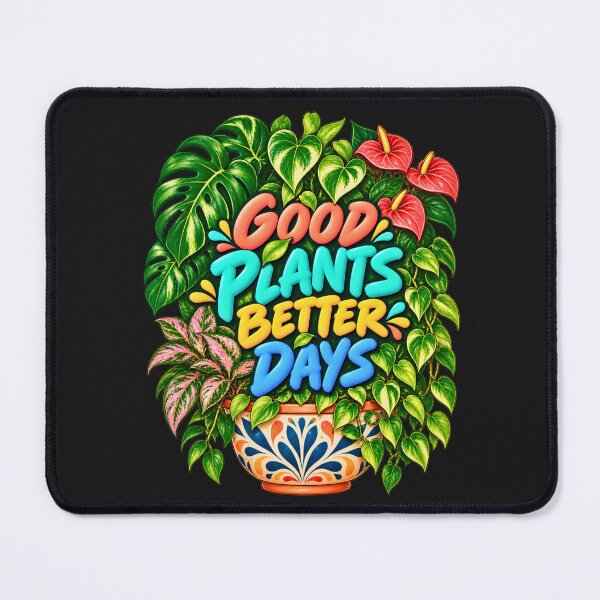 Item preview, Good Plants Better Days Colorful Houseplant Lover Design designed and sold by AdicretorDesign.