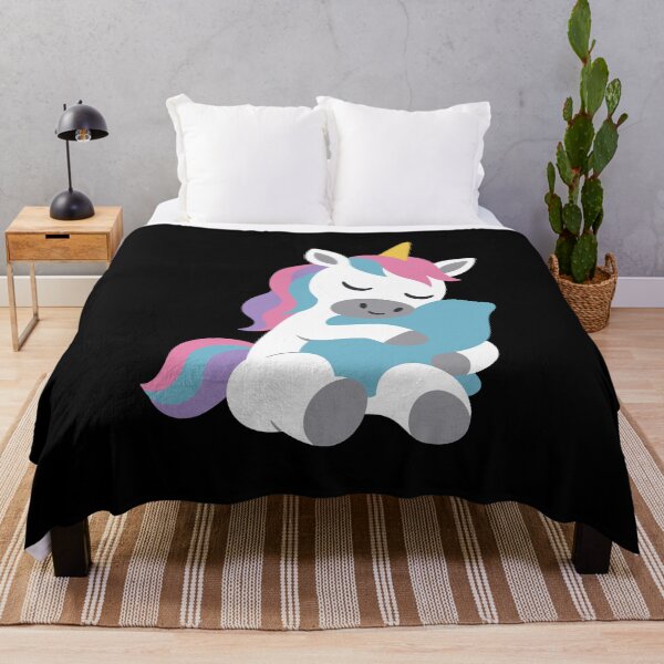 Item preview, Unicorn imaginative pillow drawing designed and sold by Sir-Freaky.