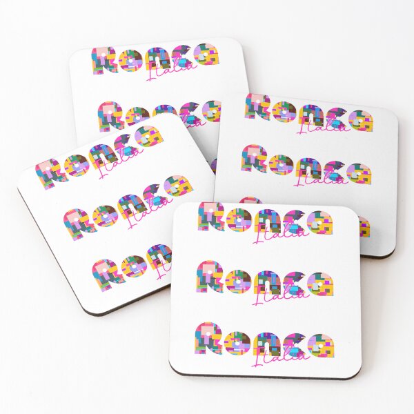 Item preview, Roncà, Verona, Italy, Italia, colorful typography design for travellers designed and sold by Wanderful-roads.
