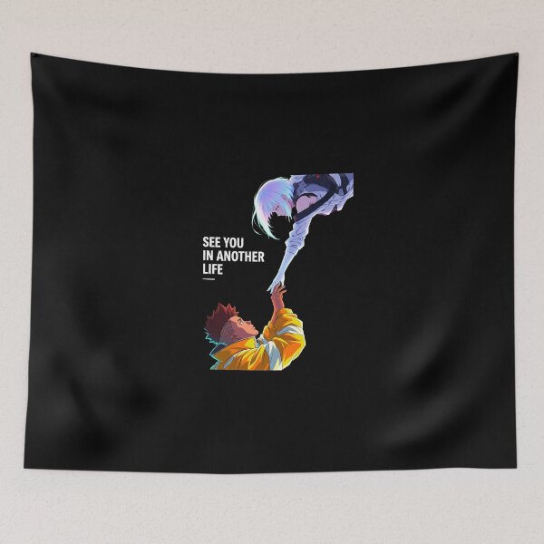 Item preview, Holding Hands Fall From Sky Emotional Anime Art designed and sold by donnalas.