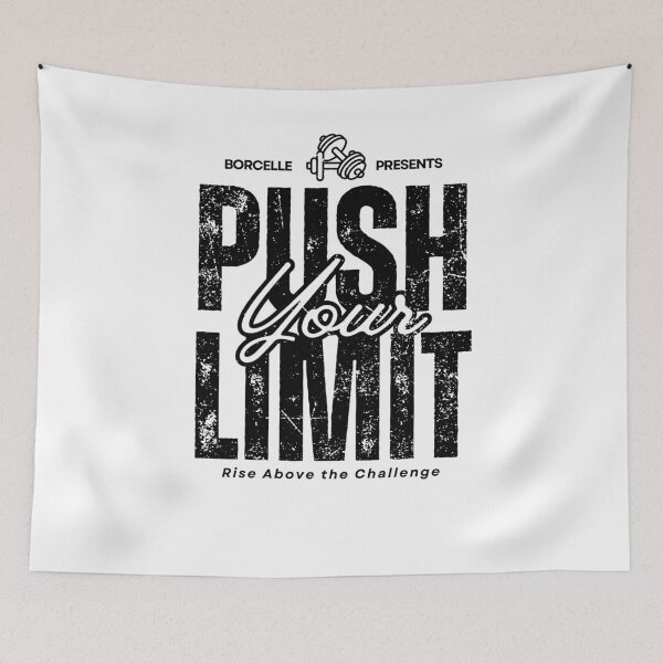 Item preview, Push Your Limit Gym Motivation Typography designed and sold by Latikshop.