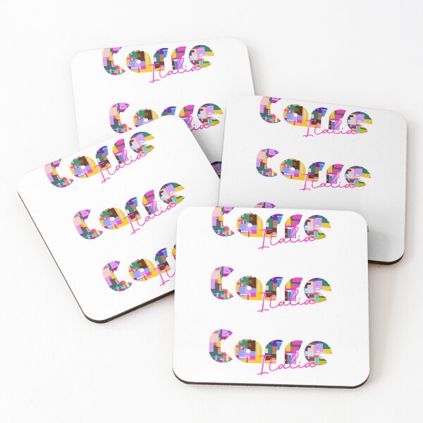 Item preview, Carrè, Vicenza, Italy, Italia, colorful typography design for travellers designed and sold by Wanderful-roads.