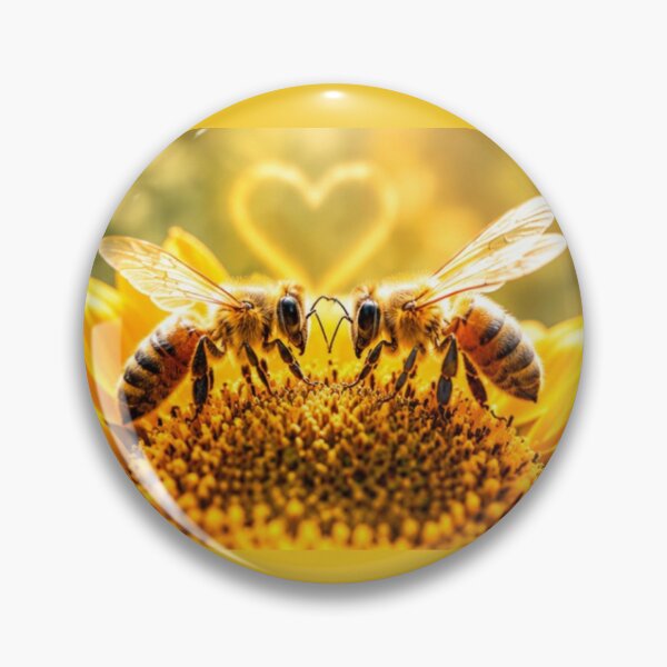 Item preview, Sunflower Bee Heart Kiss designed and sold by MushArtist.