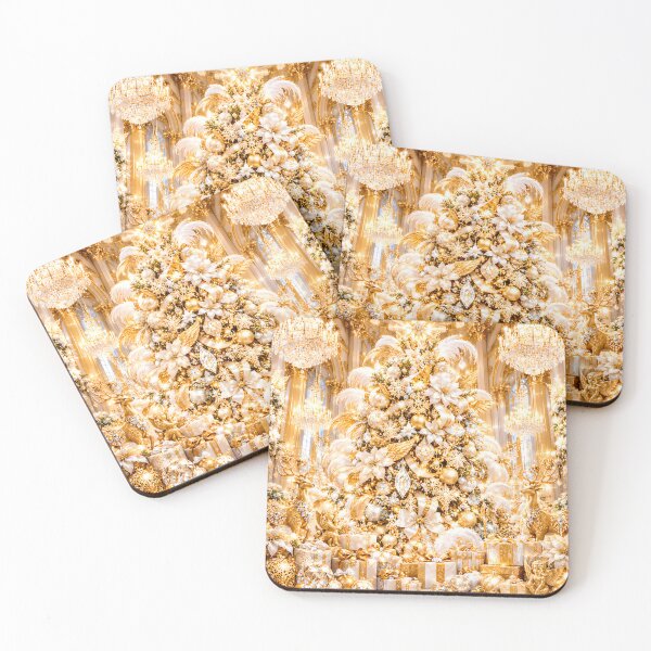 Item preview, Opulent Gold and White Christmas Tree Palace designed and sold by Sybille-Yates.