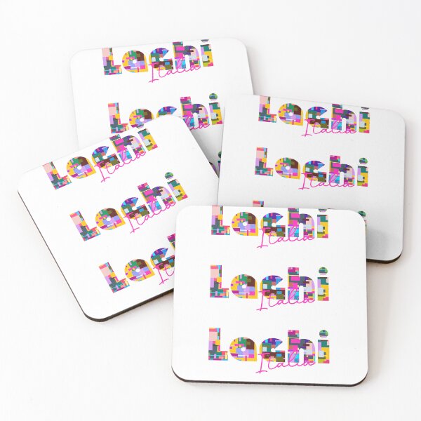 Item preview, Laghi, Vicenza, Italy, Italia, colorful typography design for travellers designed and sold by Wanderful-roads.