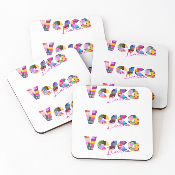 Item preview, Vesca, San Venanzo, Italy, Italia, colorful typography design for travellers designed and sold by Wanderful-roads.
