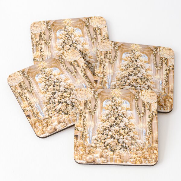 Item preview, Opulent Gold and White Christmas Tree Palace designed and sold by Sybille-Yates.