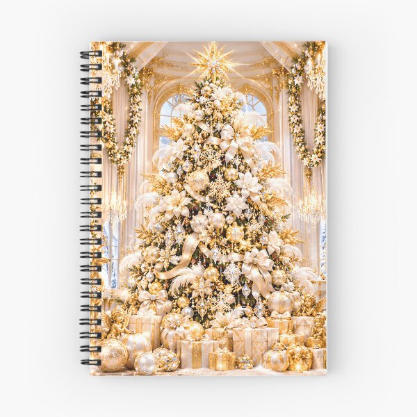 Item preview, Opulent Gold and White Christmas Tree Palace designed and sold by Sybille-Yates.