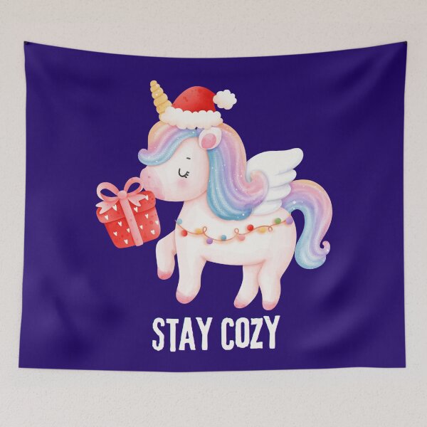 Item preview, Cute Unicorn Merry Christmas Santa Hat - Holiday Kids & Girls Gift designed and sold by stormk10.