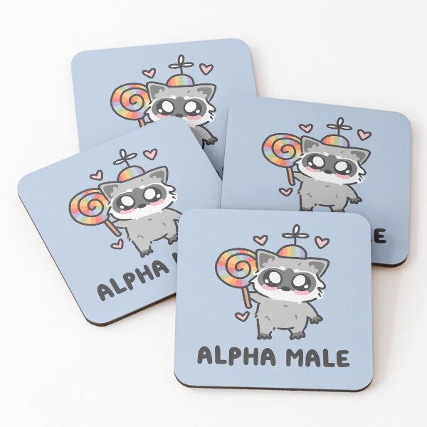 Item preview, alpha male funny whimsical raccoon designed and sold by kaybowzie.