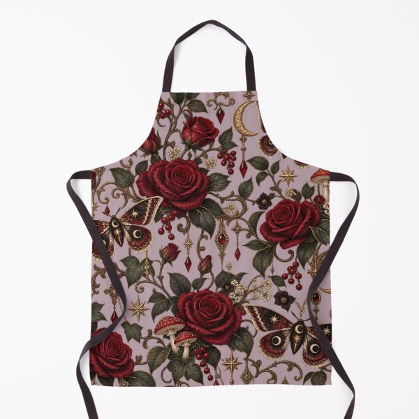 Item preview, Gothic Rose Garden – Dark Romantic Moths & Moon designed and sold by MetaModel Editions.